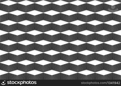 3d rendering. seamless abstract white and black square shape cubes box wall background.