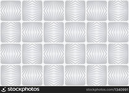 3d rendering. seamless gray modern square grid art pattern ceramic tiles design texture wall background.