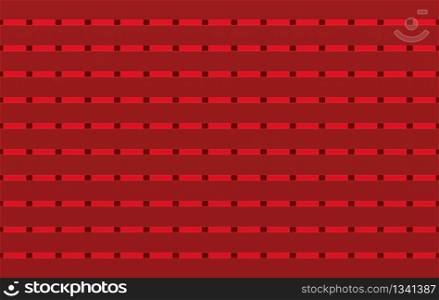 3d rendering. seamless matalic modern red square shape pattern tiles wall design texture background.
