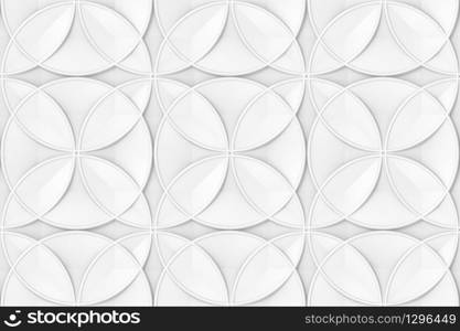 3d rendering. seamless modern Abstract overlay gray circle shape pattern wall background.