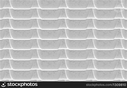 3d rendering. Seamless modern design gray fish skin surface pattern curve texture background.