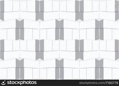 3d rendering. seamless modern flate trapezoid pattern wall background.