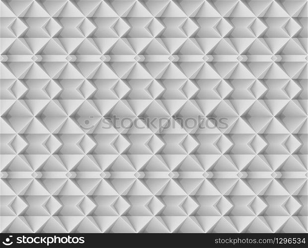 3d rendering. seamless modern gray sqaure grid art pattern wall background.