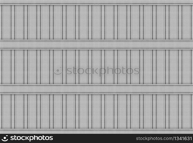 3d rendering. seamless modern gray wood panel row wall design background.