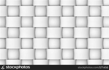 3d rendering. seamless modern white fabric wall background.