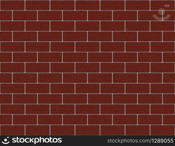 3d rendering. Seamless Red brown color brick blocks wall background.