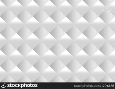 3d rendering. seamless simple light gray square grid pattern wall background.