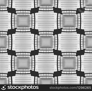 3d rendering. seamless square panels pattern background.