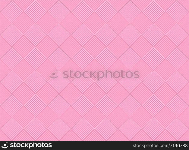 3d rendering. seamless sweet soft pink color tone grid square art pattern tile for any design wall background.