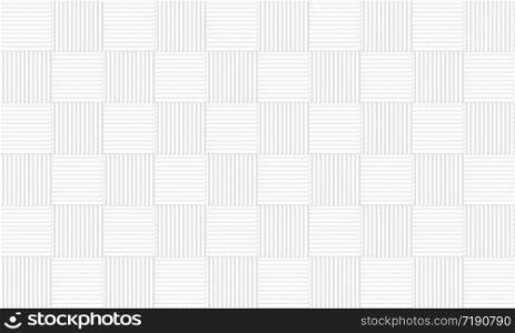 3d rendering. seamless white gray square tiles pattern wall background.