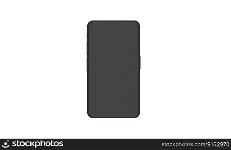 3D rendering smartphone isolated on white background. illustration Minimalist modern mockup smartphones for presentation, application display, information graphics. Realistic Digital device.png