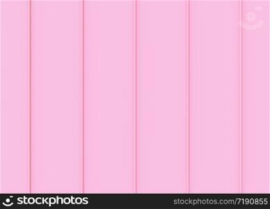 3d rendering. sweet soft pink color tone vertical panels pattern wall background.