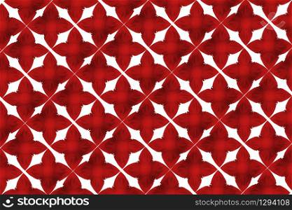 3d rendering. texture red flower shape pattern wall background.