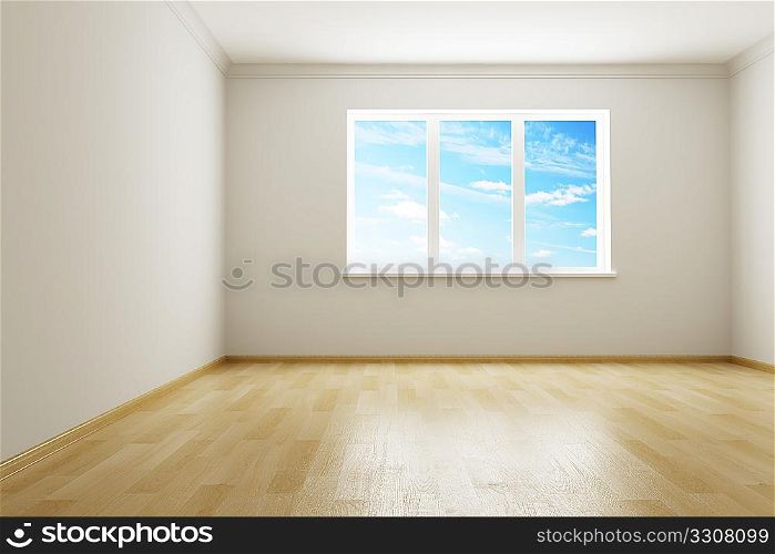 3d rendering the empty room