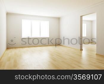 3d rendering the empty room