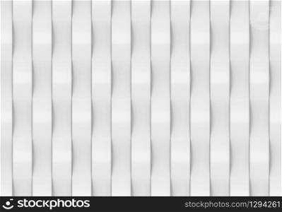 3d rendering. Top view of abstract modern vertical White ribbons curve wall background.