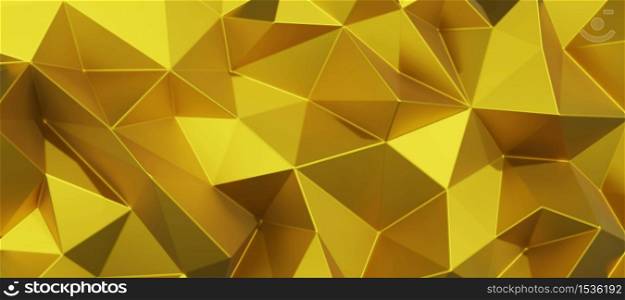 3d rendering Triangle Polygon is Geometric. Abstract Background for Digital technology design and decorative.