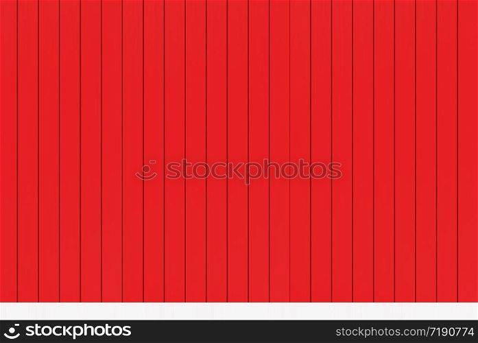 3d rendering. vintage red wood panels wall background.
