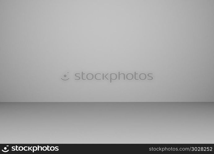 3D Rendering white empty room, interior illustration