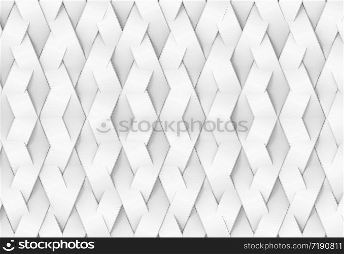 3d rendering. white geometric grid pattern texture use for wallpaper, design, web page background.