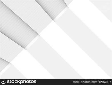 3d rendering. white stairs on light tone empty gray copy space floor background.
