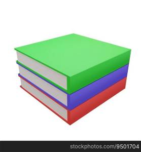 3d rendering with back to school concept