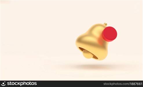 3d simple gold notification bell with red circle banner template isolated on pastel background. Hight quality 3D illustration. 3D render. 3d simple gold notification bell with red circle banner template isolated on pastel background. Hight quality 3D illustration.