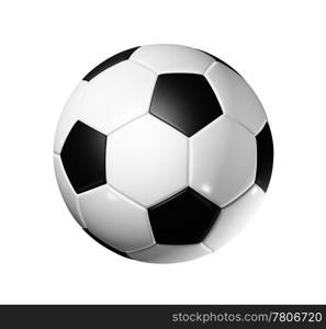 3D soccer ball isolated on white with clipping path - world football cup 2010. Soccer football ball