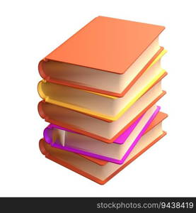 3D Stack of Closed Books Icon Isolated with clipping path. Render Educational or Business Literature. Reading Education, E-book, Literature, Encyclopedia, Textbook Illustration.. 3D Stack of Closed Books Icon Isolated with clipping path. Render Educational or Business Literature. Reading Education, E-book, Literature, Encyclopedia, Textbook Illustration