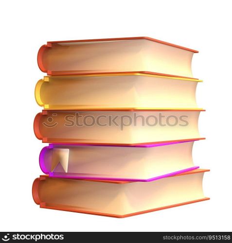 3D Stack of Closed Books Icon Isolated with clipping path. Render Educational or Business Literature. Reading Education, E-book, Literature, Encyclopedia, Textbook Illustration.. 3D Stack of Closed Books Icon Isolated with clipping path. Render Educational or Business Literature. Reading Education, E-book, Literature, Encyclopedia, Textbook Illustration