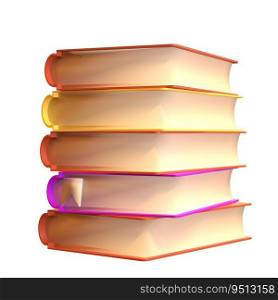 3D Stack of Closed Books Icon Isolated with clipping path. Render Educational or Business Literature. Reading Education, E-book, Literature, Encyclopedia, Textbook Illustration.. 3D Stack of Closed Books Icon Isolated with clipping path. Render Educational or Business Literature. Reading Education, E-book, Literature, Encyclopedia, Textbook Illustration