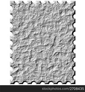3d Stone stamp isolated in white