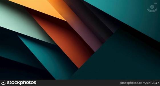 3D Stylish Abstract Background with Multicolored Sheets of Paper. 3D Stylish Abstract Background