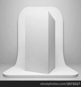 3d White Abstract Architecture Background