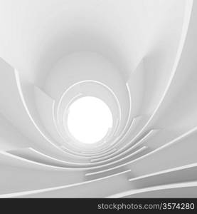 3d White Abstract Architecture Background