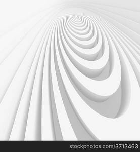 3d White Abstract Architecture Concept