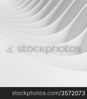 3d White Abstract Building Background
