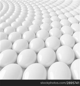 3d White Abstract Eggs Background