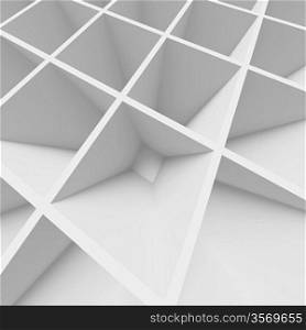 3d White Abstract Geometric Design