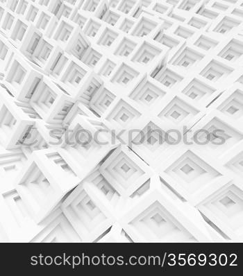 3d White Building Blocks Background