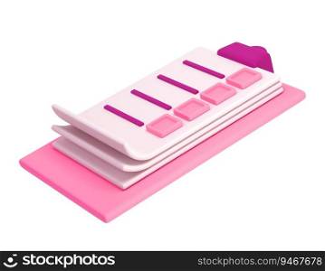 3d white clipboard icon task management todo check list on pink plane background. Work project plan concept, fast checklist, posting plan. productivity checklist.. 3d white clipboard icon task management todo check list on pink plane background. Work project plan concept, fast checklist, posting plan. productivity checklist