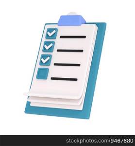 3d white clipboard icon task management todo check list on turquose plane background. Work project plan concept, fast checklist, posting plan. productivity checklist.. 3d white clipboard icon task management todo check list on turquose plane background. Work project plan concept, fast checklist, posting plan. productivity checklist