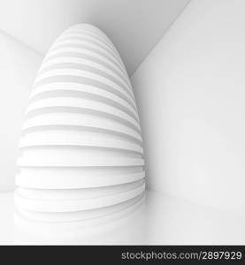 3d White Modern Interior Design