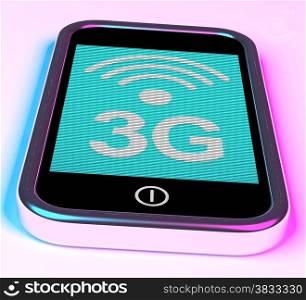 3g Internet Connected On A Mobile Phone. 3g Internet Connected On A Mobile Smartphone