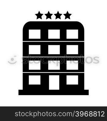 4 Star Hotel icon Illustration design