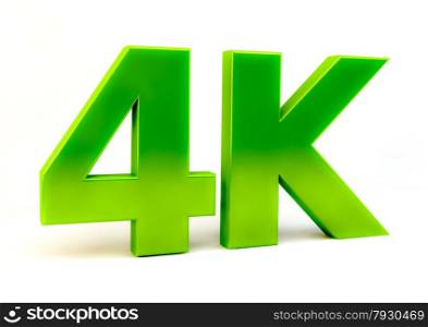 4K ultra high definition television technology logo icon isolated on white background. Ultra HD 4k word