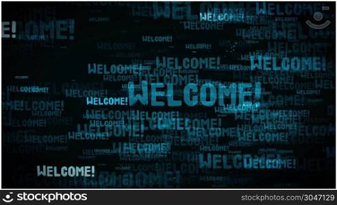 4k Welcome Message Background Loop