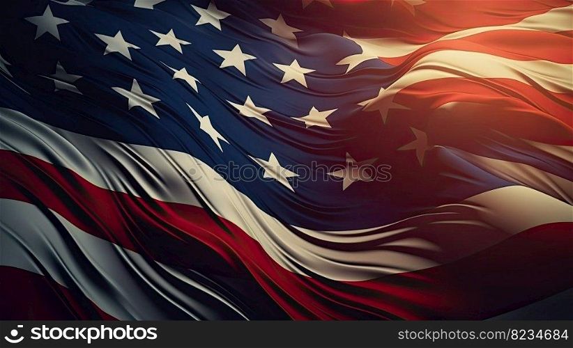 4th July. Independence day of United States of America. Generative AI