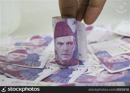 50 rupees Pakistani currency note