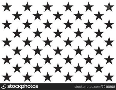 50 stars (United States of America, USA flag design) vector illustration